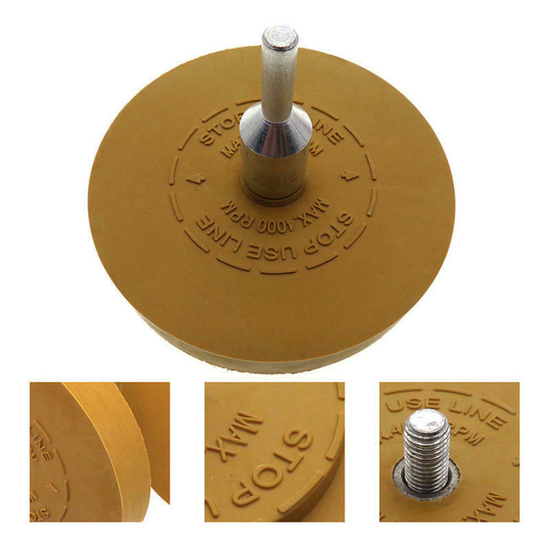 1 x  Soft Rubber Eraser Wheel Glue Automobile Degluer for Electric Drill New