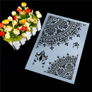 flower layering stencils for walls painting scrapbook stamp album decorative PES