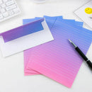 Stationery Letter Envelope Set Gradient Color Writing Paper Students Supplies