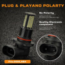 2Pcs 9006 LED Fog Light Bulbs DRL 3200 Lumens Super Bright 84-SMD 12V 24V 9