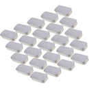 24 Rectangular Tin Cans with Screw Lid for Lip Balm,
