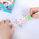 Number &Math Flashcards Preschool Education w/Wipe-clean Pen for Parents