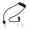 Monaural Headphone Air Tube Anti-radiation Earphone Stereo Headset Black