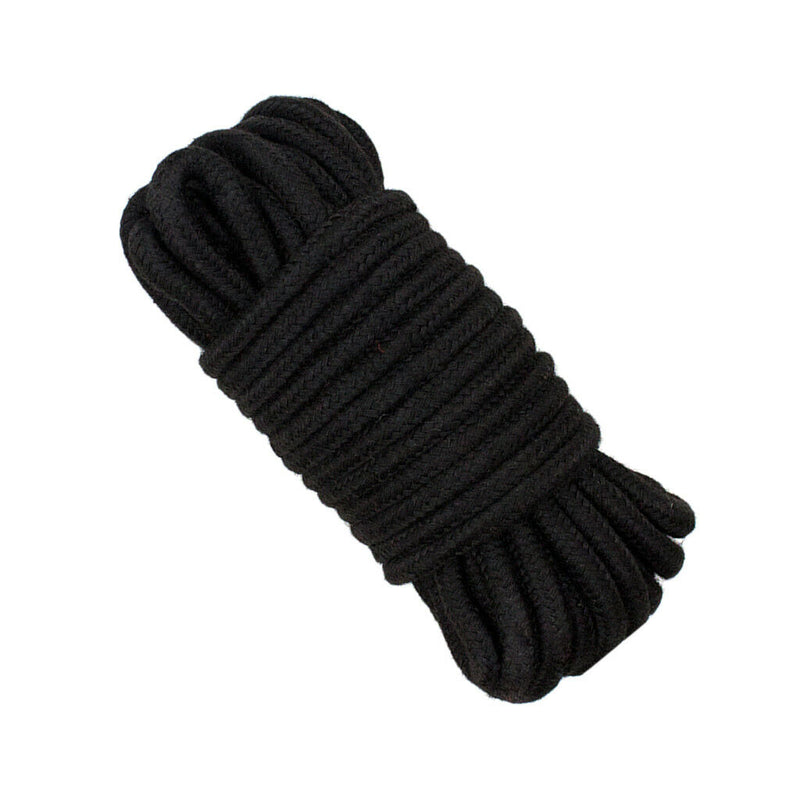 20m Multipurpose Cotton Rope Cord Thread Guy Line Macrame Jewellery - Black