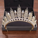 Bride Korean Rhinestone Headband Simple Crystal Big Crown Princess Hair Acc