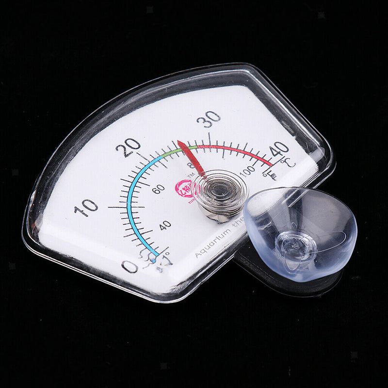2pcs Waterproof Aquarium   Tank Pointer Thermometer Submersible with Suction