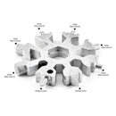 18 In 1 Stainless Multi-Tool Portable Snowflake Shape Key Chain Screwdriver---UK