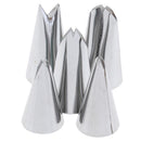 5 Pcs Set Leaves Nozzles Stainless Icing Piping  Pastry Tips For Cake DecoraA3C