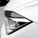 Carbon Fiber Headlight Eyelids Trim, Headlamp Eyebrow Cover Decoration Styl Y9D8