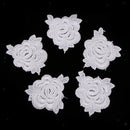 5pcs Elegant Lace Rose Flower DIY Sew Stickers Embroidery Patches Cloth Repair