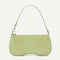 Solid Casual Zipper Handbags Tote Women Retro Alligator PU Shoulder Underarm Bag