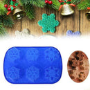 Christmas Snowflakes Silicone Cake Mold Soap Candy Mould Tools DIY Chocolat R7A7