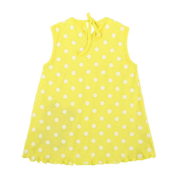 Kids Girl Print Embroidered Dress Summer O Neck Sleeveless Mini Dress (H A#S