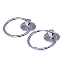 2 X High Quality Round Pull Ring Metal Stainless Steel Handle Drawer Handle