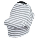 Baby Car Seat Nursing Covers Breastfeeding Cover Carseat  Ash White Stripe