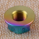 M12 x 1.25mm GR5 Titanium Hex Colorful Flange Flower Nut Motorcycle Bicycle Car