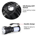 Solar Power Rechargeable Battery LED Flashlight Tent Light Lantern Lamp ~S
