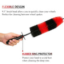 Car Tire Cleaning Brush Wheel Brush Rim Detail Brush 17inch Long Soft Brush