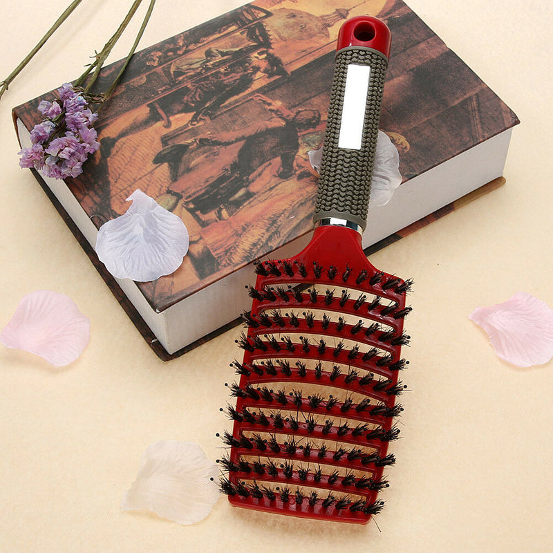 Professional Healthy Paddle Cushion Hair Loss Massage Brush Hairbrush Comb Scalp