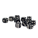 [Lot 50x 12mm Opaque Six Sided Spot Dice Games D6 for D&D RPG Gaming Black