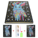 DIY Owl Special Shaped Diamond Painting 50 Page Sketchbook A5 Notebook Gift