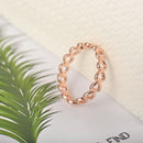 The New Innovative Copper Electroplating Ring Can Adjust Women'S Hollow Lov T5M5