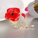 Elegant Women Flower Shape Alloy Breastpin Mother's Day Brooch Jewelry Gift