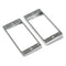 2Pcs Humbucker Pickup Ring Metal Curved Bottom Frame for LP PRS Guitar Part