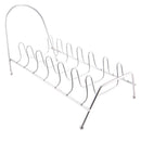 Stainless Steel Pan Draining Sink Shelf Drying Stand 7 Slots Holder Dish Rack