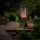 Outdoor Garden Solar Flame Light Waterproof LED Torch Lamp for Yard (2pcs)