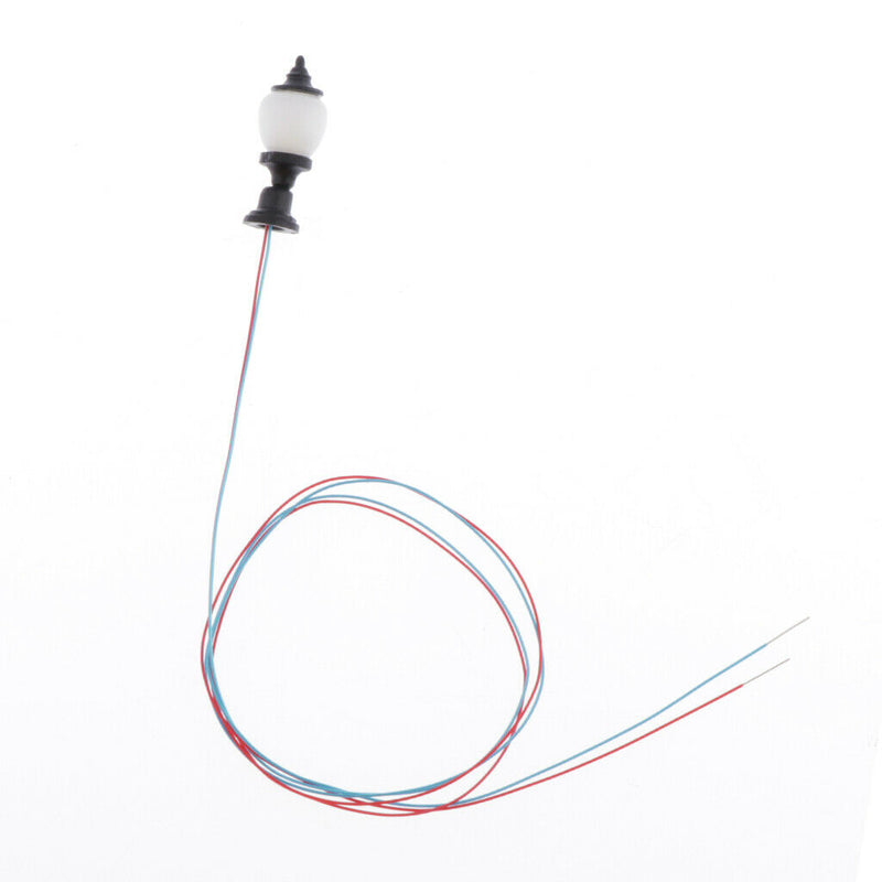 10pcsTrain Railways Lamp Park Street Light HO Scale 1:100 Scenery Layouts
