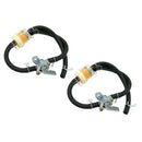 2 Set ATV Petrol Gas Fuel On Off Tap Petcock Fuel Filter Petrol Pipe Hose Line