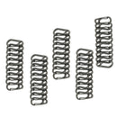 50x Mini Alloy Key Buckle Snap Spring Clip Hook Carabiner Keychain Gray