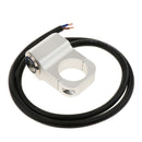 25mm Motorcycle Handlebar Headlight Fog Light Switch Stainless Steel Blue