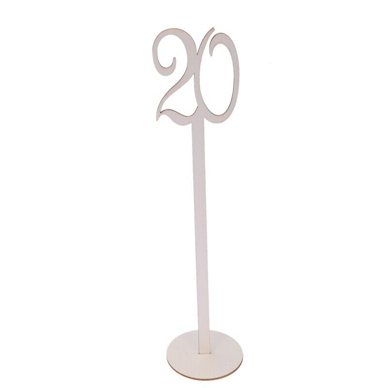 1-20 Wedding Table Number Holder Basic for Wedding Home Decoration Pack of