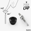 Bonnet Hood Latch Pin Locking Kit Push Button Quick Release Black