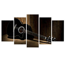 5 Panels Wall Paintings HomeHanging Arts Craft Guitar Pattern Home Decor