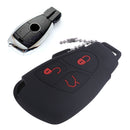 3 BTN Remote Smart Key Case Fob Silicone Cover fit for Mercedes C E G S ML CLK