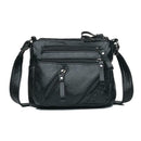 Solid Color Shoulder Messenger Handbags Women Leather Small Crossbody Bags