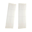 2 Pieces White 25x72'' Home French Door Curtains Blackout Patio/Sliding Window