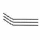 3 Pcs reusable Stainless Steel Metal Drinking Straw Reusable Straws + 1 Cle M8X2