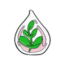 Magic Plant Bottle Brooch Badge Unisex Clothing Lapel Enamel Pins (Style 1) A
