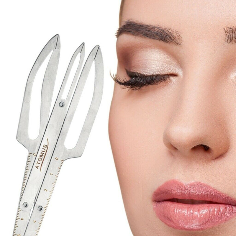 Stainless Calipers Eyebrow Stencil Microblading Makeup  Measure Ruler