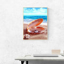 5D DIY Full Drill Diamond Painting Cross Stitch Kit (Sandy Beach-k522)