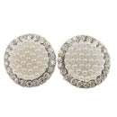 5x Round Crystal Shank button for Wedding/Dress/Craft Sewing Acessories 23mm