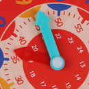 Wooden Colorful Clock Cognition Clocks For Kids Early Preschool Teaching AidsTEC