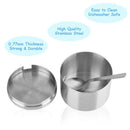 Stainless Steel Sugar Bowl And Sugar Spoon, Multi-Function Sugar Container  L3Z5