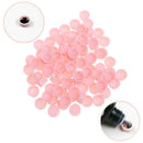100Pcs Grafting Pink Glue Cup Eyelash Extension Gel Remover Tattoo Contain- OZ