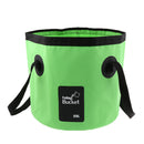 Folding Bucket Water Container Bag for Outdoor Camping Fishing 20L Green