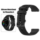 22mm Silicone Wristband Bracelet Strap Belt for Garmin Vivoactive 4 (Black)